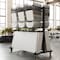 Flash Furniture Black Heavy Duty Large Mobile Chair & Table Cart QIN-SHD245425-GG - alternate 5